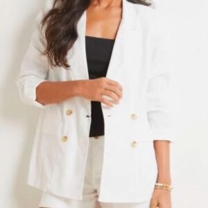 NWT Evereve Alexa Double Breasted Blazer